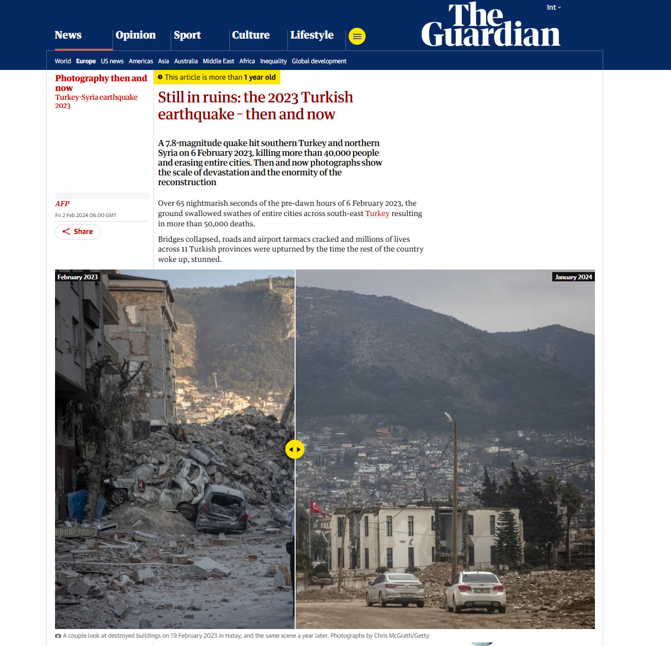 Still in ruins: the 2023 Turkish earthquake – then and now